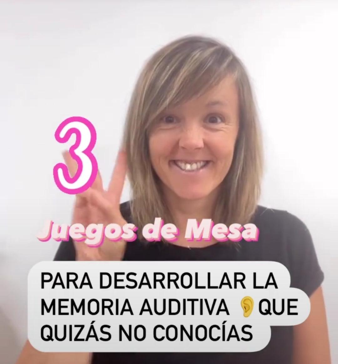 3 juegos de mesa para desarrollar la memoria auditiva ¿Quieres ayudarles a desarrollar una habilidad tan importante como la memoria auditiva? Esta habilidad les va a ser fundamental para que puedan guardar en su memoria toda la información sonora que perc
