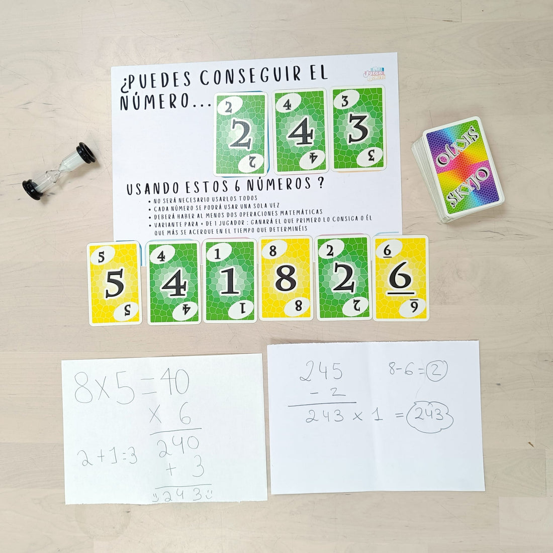 Adaptamos el juego de mesa Skyjo para practicar el cálculo mental jugando Hoy te traemos una adaptación para el juego Skyjo de @ludilojuegos con la que poder jugar, practicar y divertirnos con el cálculo mental. Sumas, restas, multiplicaciones, divisiones