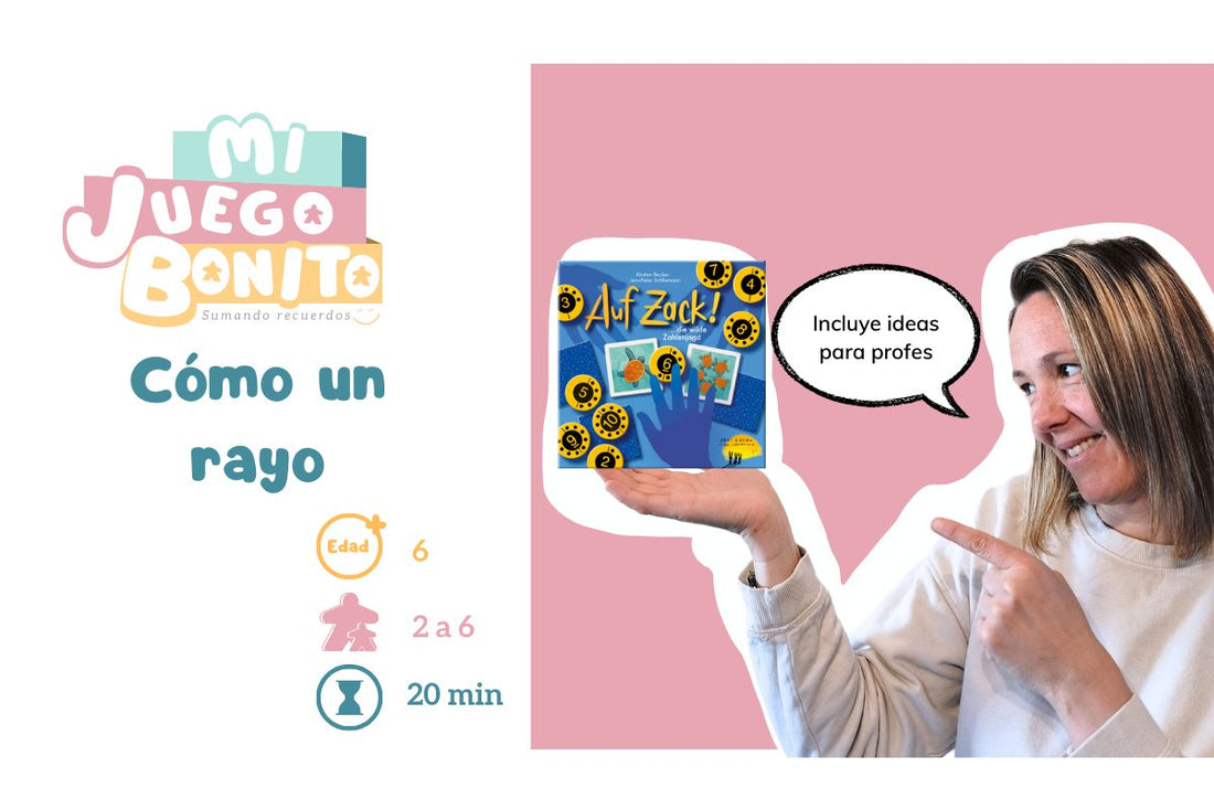 Cómo jugar a Cómo un Rayo, juego de cálculo mental y memoria a partir de los 6 años. En la entrada de hoy vas a encontrar en qué consiste este nuevo juego llamado Cómo un Rayo, un juego que une muy bien el cálculo mental y la memoria. Además de estas dos