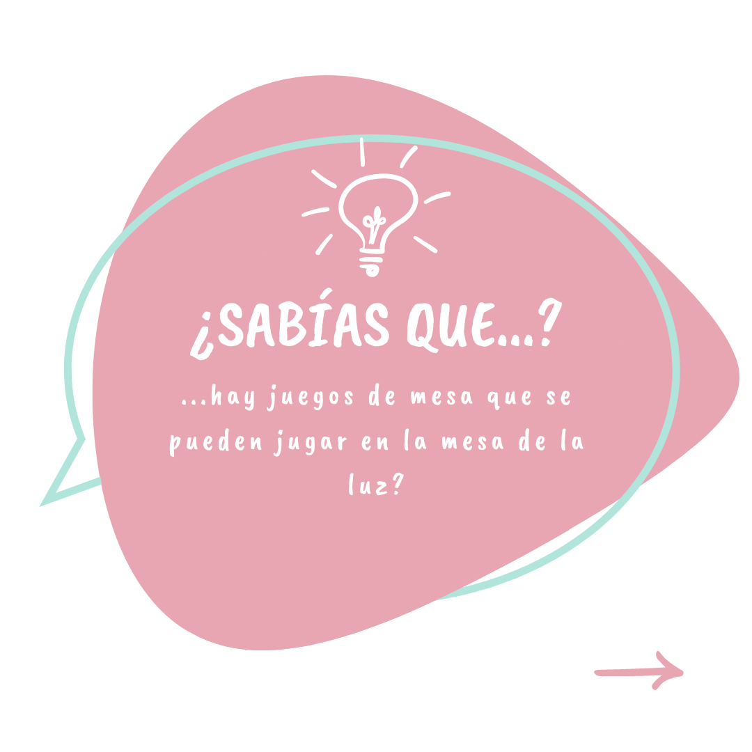 Juegos de mesa para jugar en la mesa de la luz Continuamos con curiosidades de los juegos de mesa y la luz. Hoy queremos compartir contigo 4 juegos de mesa que podrás jugar en la #mesadelaluz . Puedes ver de qué juegos se tratan en las siguientes fotos 🎞