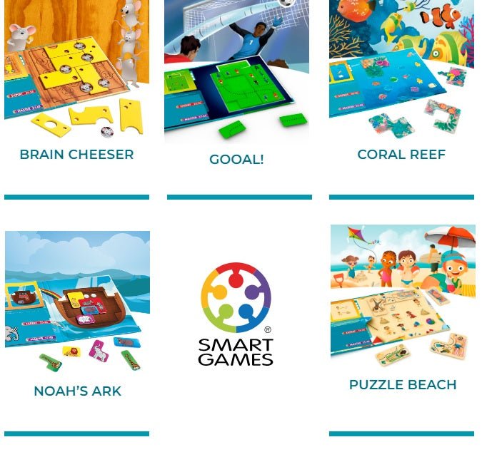 Juegos magneticos y de logica ideales para viajar de Smart Games Disfruta con una de las selecciones de juegos de lógica de pequeño formato, imantados, ideales para viajes con los juegos magnéticos de Smart Games Los juegos de lógica no son solo divertido