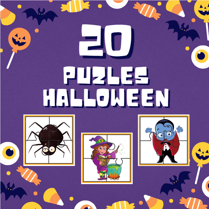 20 PUZLES HALLOWEEN | Ladycraft E-Books