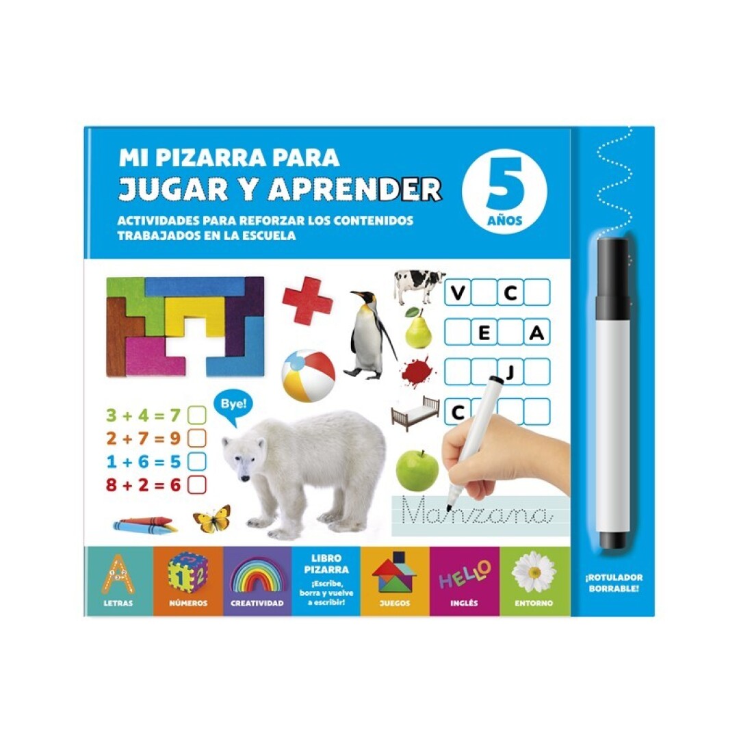 MI PIZARRA PARA JUGAR Y APRENDER 5 AÑOS