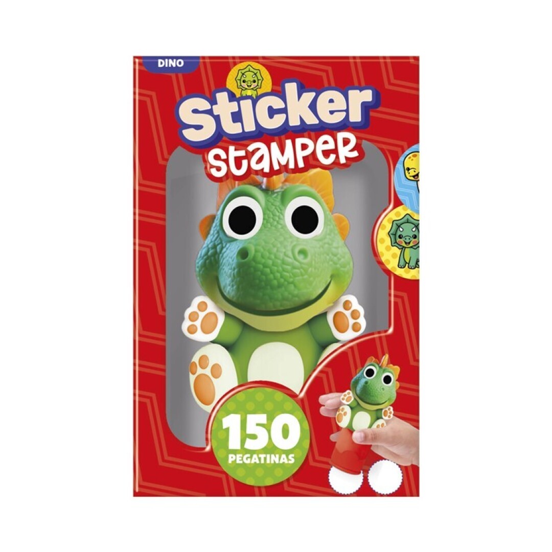 STICKER STAMPER - DINO CON 150 PEGATINAS