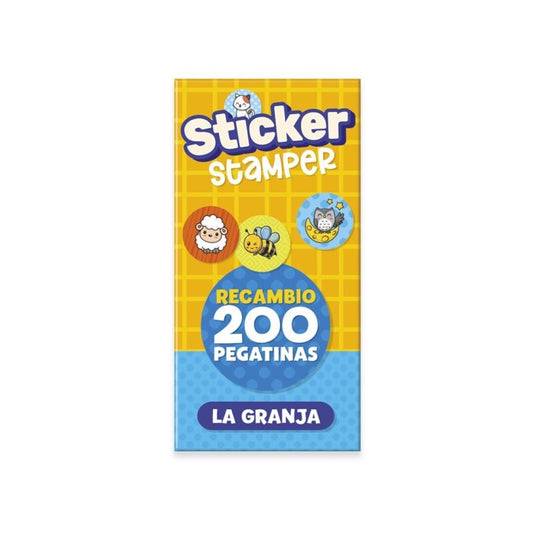 200 PEGATINAS RECAMBIO RECAMBIO STICKER STAMPER - LA GRANJA