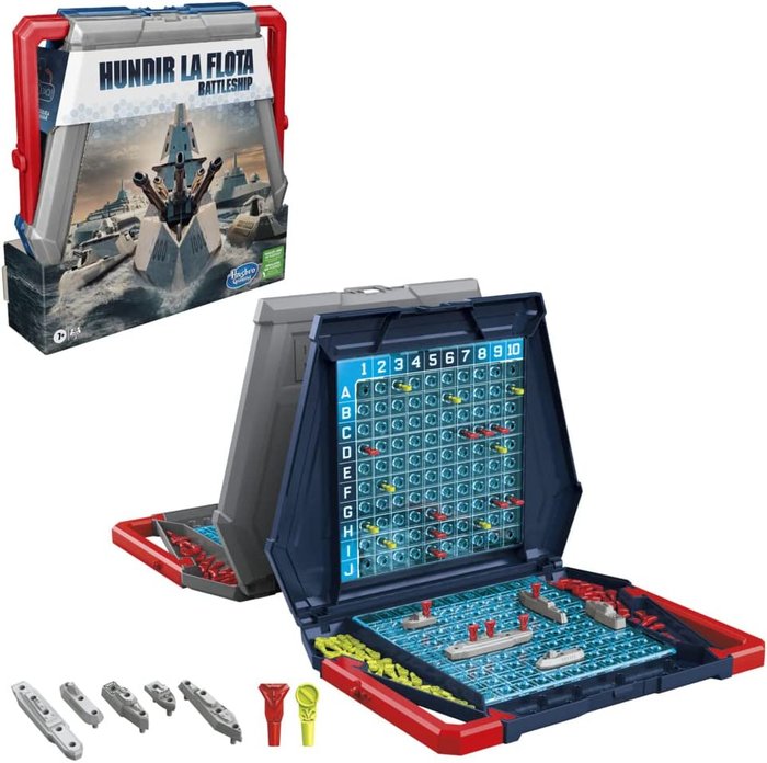 JUEGO DE MESA HUNDIR LA FLOTA ORIGINAL - Juego de mesa - Hasbro - Desde 7 años - 2 jugadores