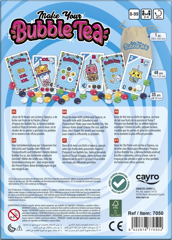 Make your Bubble Tea - Juego de mesa - Cayro - Desde 8 años - De 2 a 4 jugadores