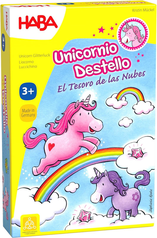 Unicornio Destello El tesoro de las nubes Juego de mesa  3 años Haba