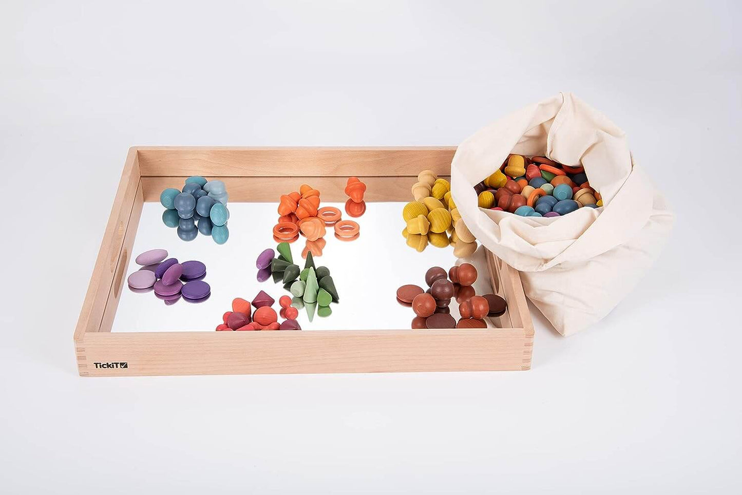 Super set piezas de madera 420 piezas - Tickit Educational Toys