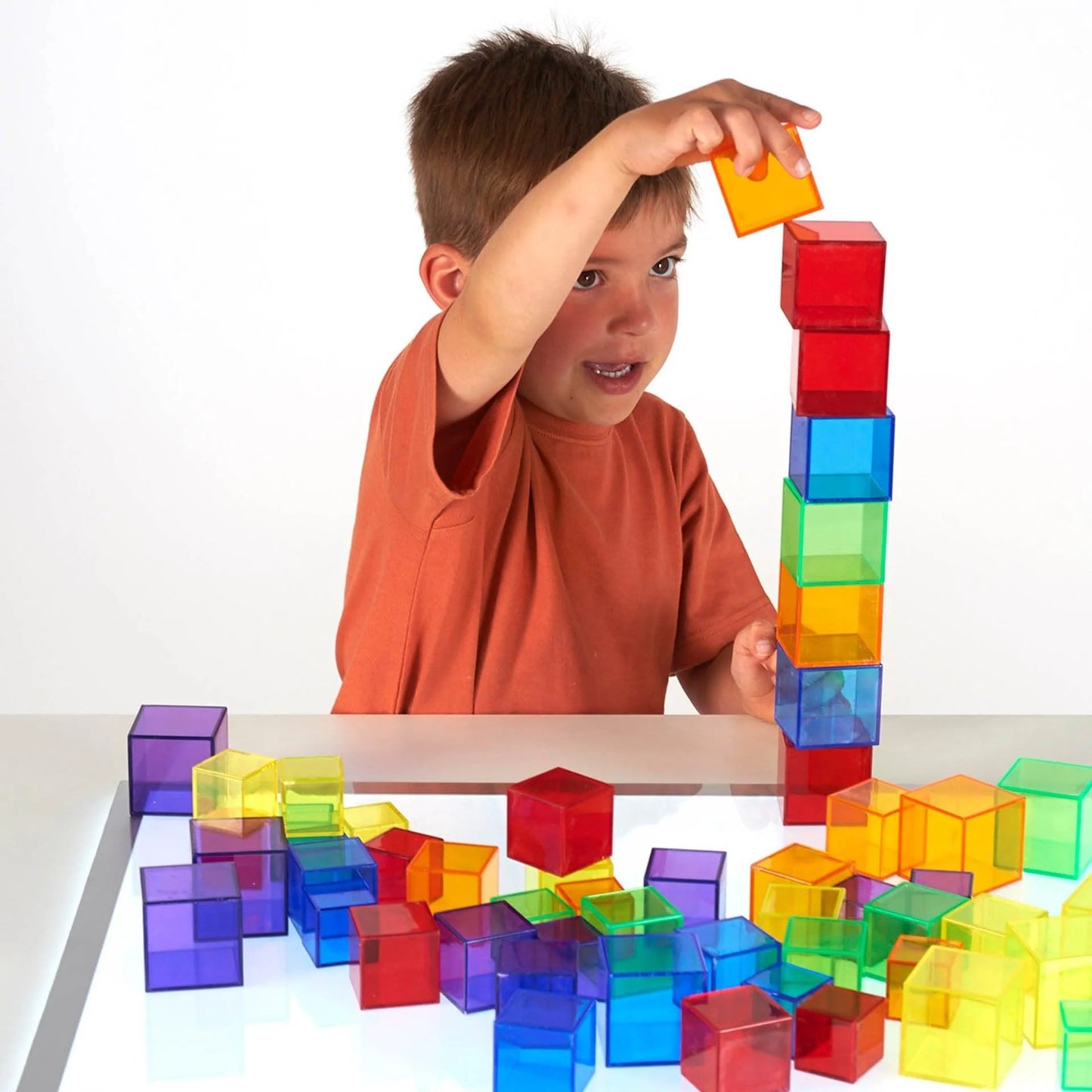 Juego de 54 cubos translúcidos - Tickit