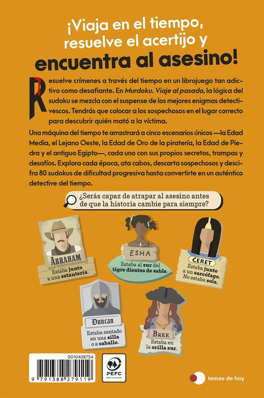 MURDOKU VIAJE AL PASADO 80 acertijos de logica y asesinatos