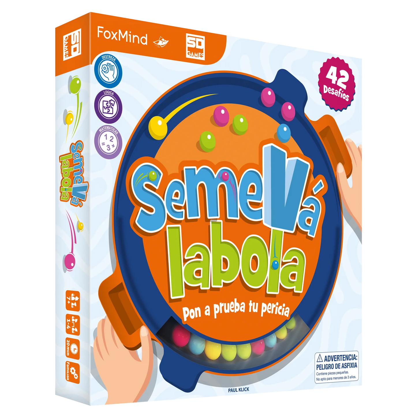 SemeVá Labola – Sd Games - Juego de habilidad y lógica - 7+ años · 1-4 jugadores · 20 min