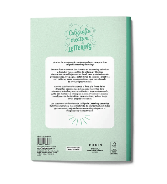 Caligrafía creativa y lettering. Naturaleza y medioambiente | Nácher Rodríguez, Beatriz