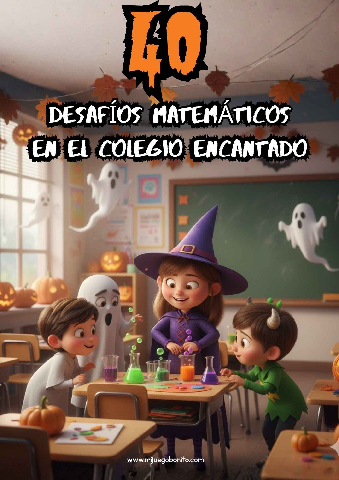 Desafíos Matemáticos de Halloween 2.º Primaria | Mi Juego Bonito