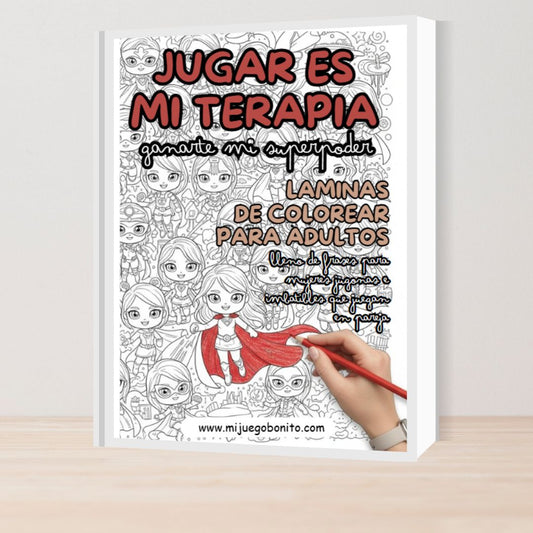 Jugar es mi terapia, ganarte mi superpoder - Sets de láminas para de colorear para mujeres jugonas - Mi Juego Bonito