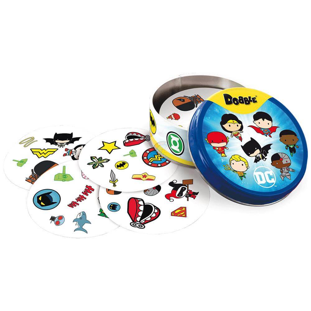 Dobble dc universe juego de cartas - Juego de mesa - Asmodee - Desde 6 años - 2 a 8 jugadores