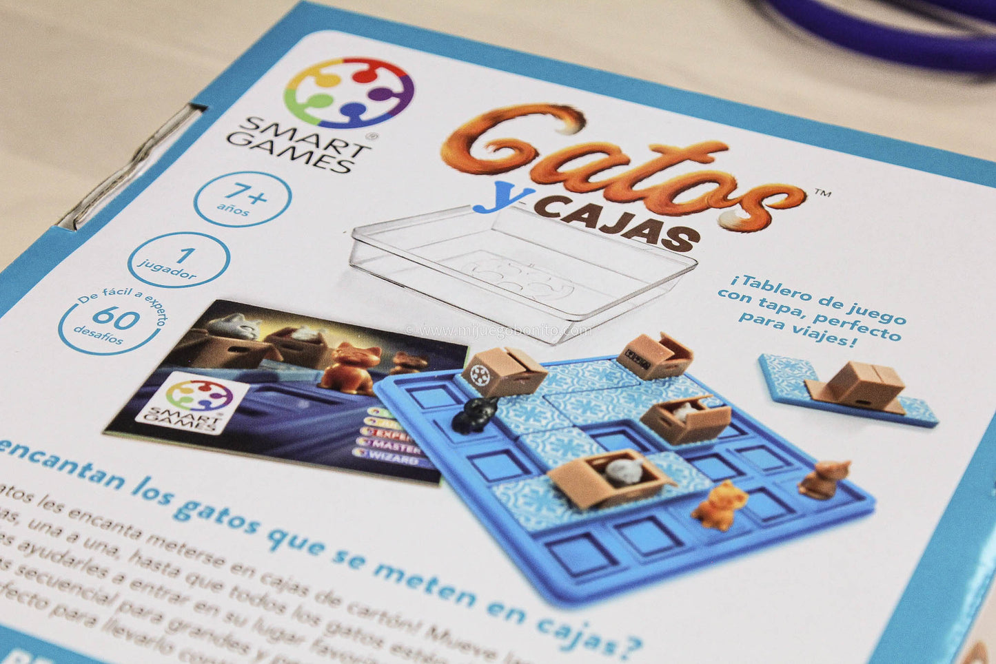 Gatos y Cajas - Juego de mesa - SMART GAMES - Desde 7 años Board Games