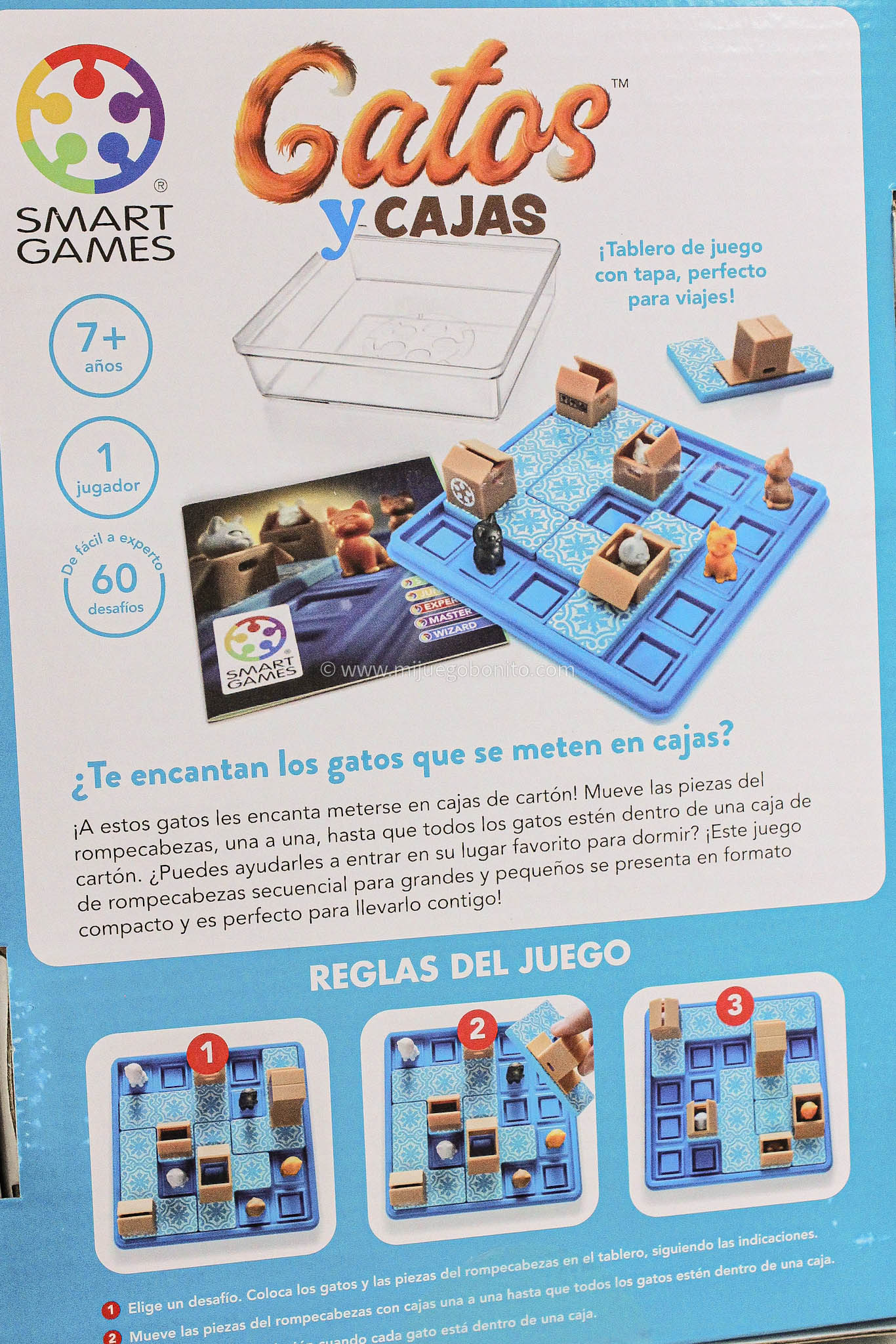 Gatos y Cajas - Juego de mesa - SMART GAMES - Desde 7 años Board Games