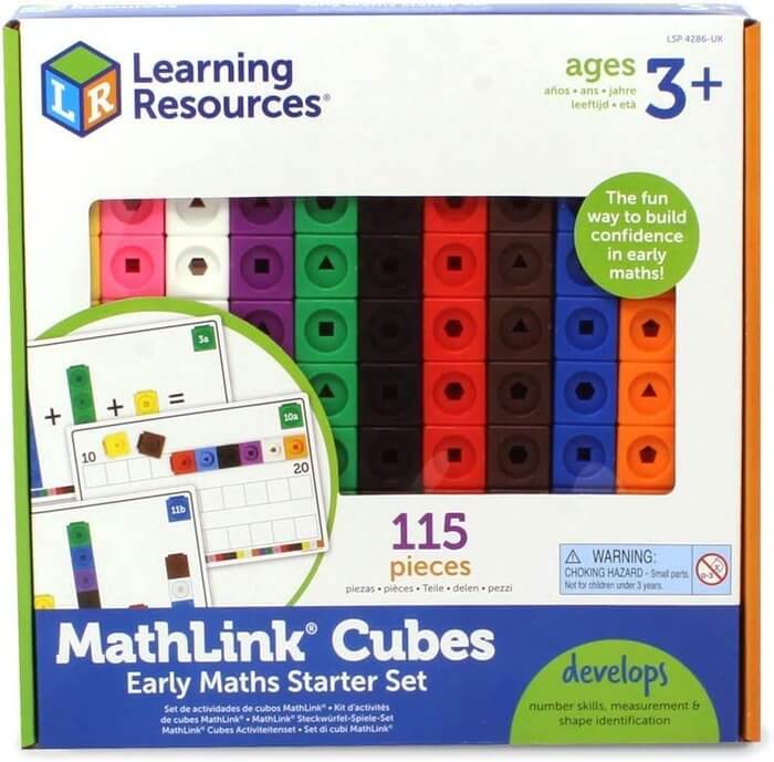 JUEGO SET ACTIVIDADES CON CUBOS MATHLINK | Learning Resources Educational Toys