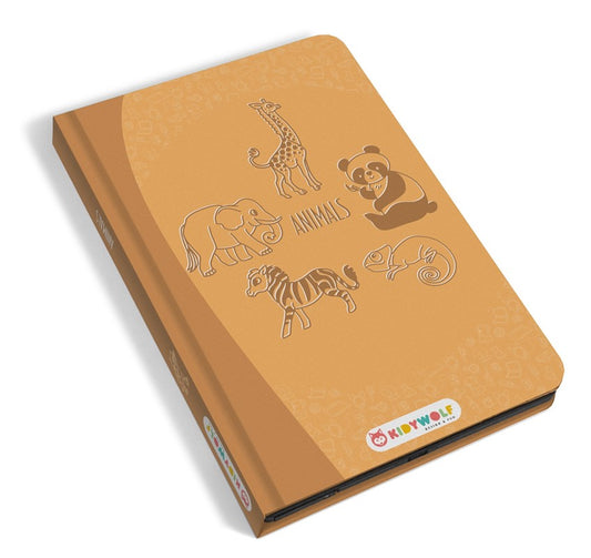 KIDYDRAW - MINI- Animales - Pizarra Portatil LCD para dibujar y calcar