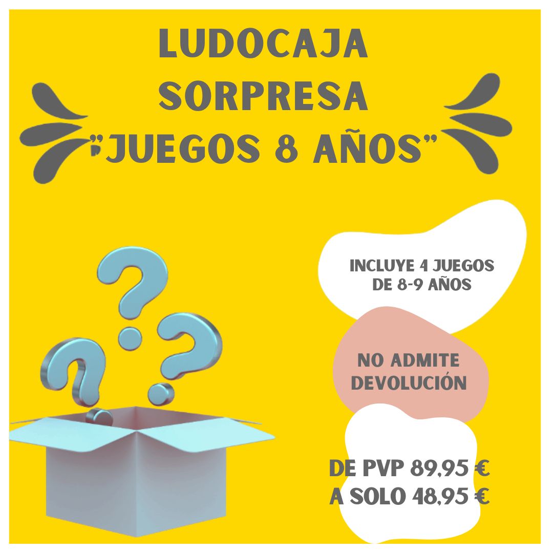 Ludocaja Sorpresa "Juegos de mesa 8-9 años" - Juego de mesa - Mi Juego Bonito