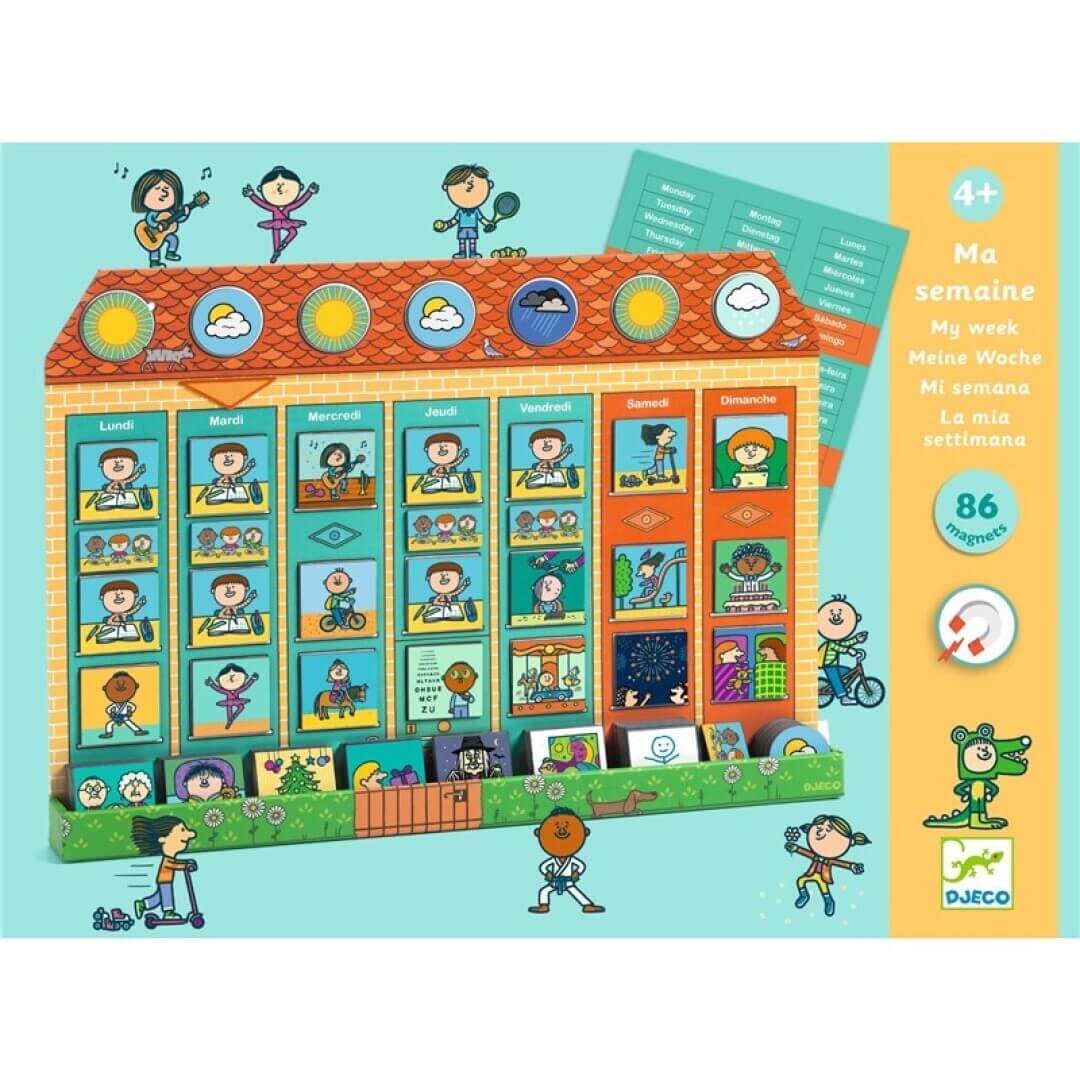 Mi Semana - Juego Educativo - Djeco - Desde 4 años Board Games