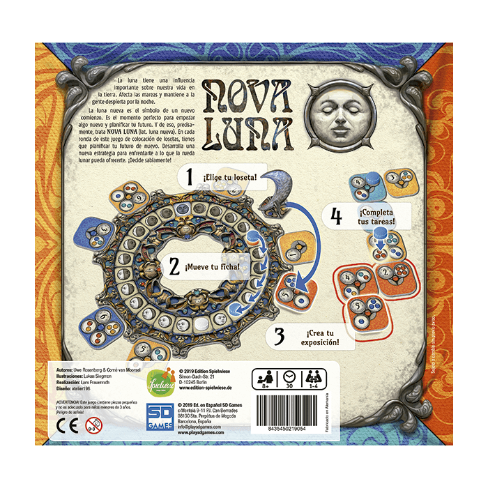 Nova Luna - Juego de mesa - SD GAMES - Desde 8 años Board Games