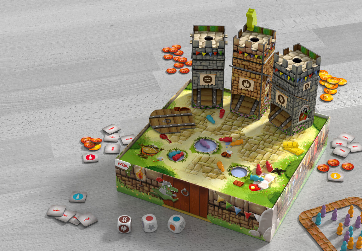 Tumulto de Caballeros y El Gran Espectáculo de Dragones - Juego de mesa - Haba - Desde 4 años
