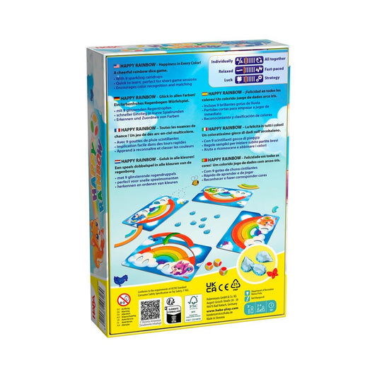 Happy Rainbow - Juego de mesa - Haba - 2-4 jugadores - 3+ años - 10 min