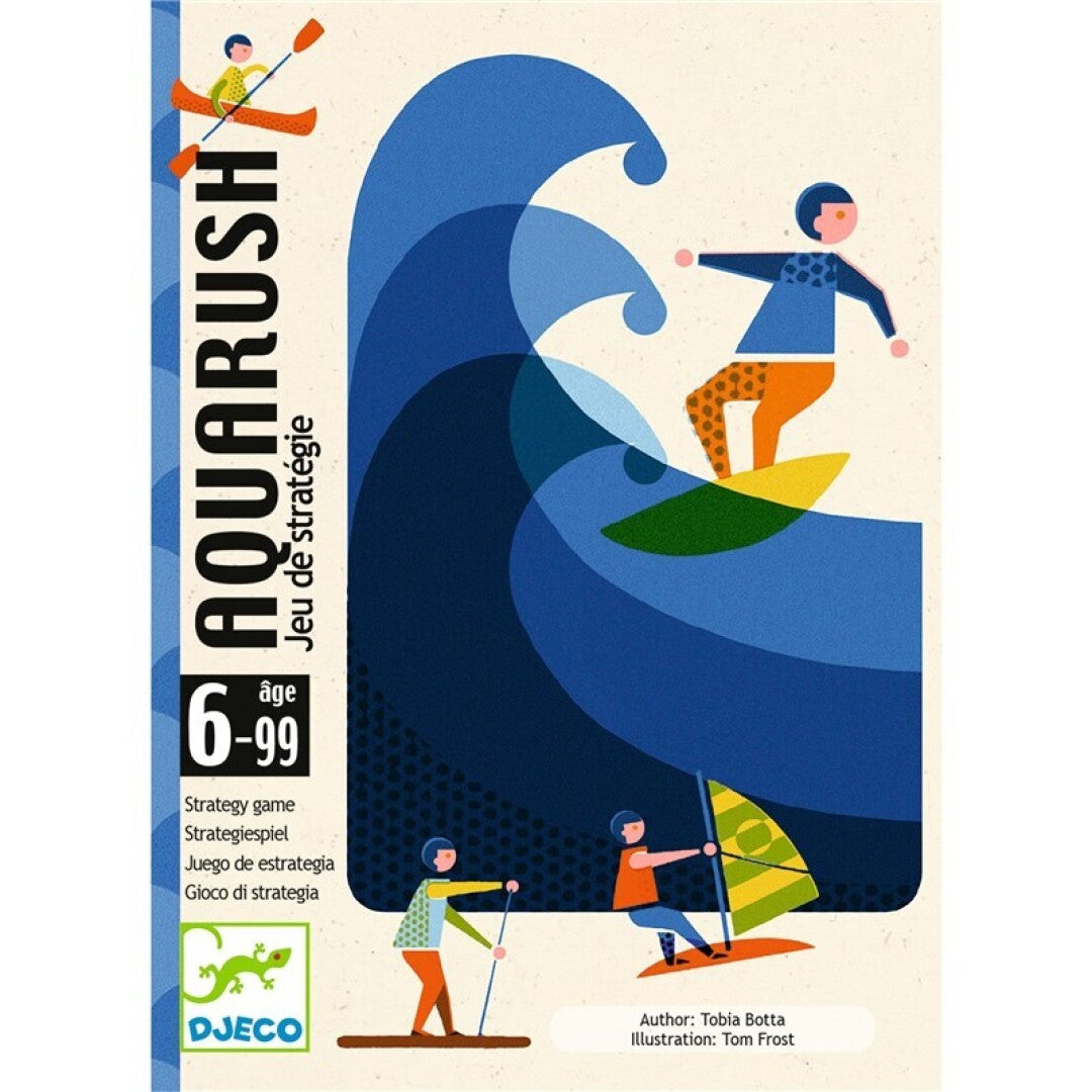 Aquarush - Juego de cartas de estrategia- Djeco - 2 a 4 jugadores +6 anos