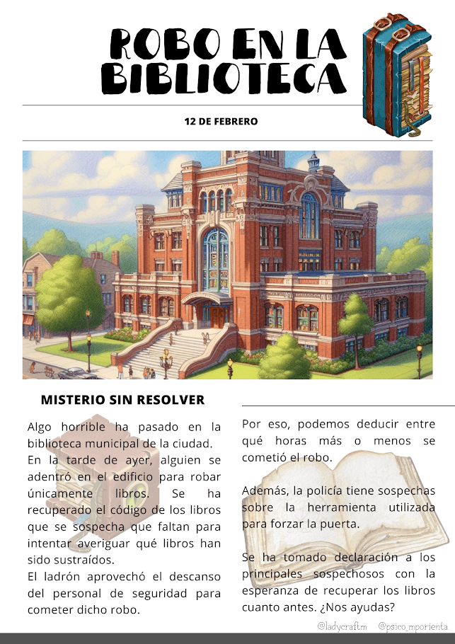 Robo en la Biblioteca | Ladycraft E-Books
