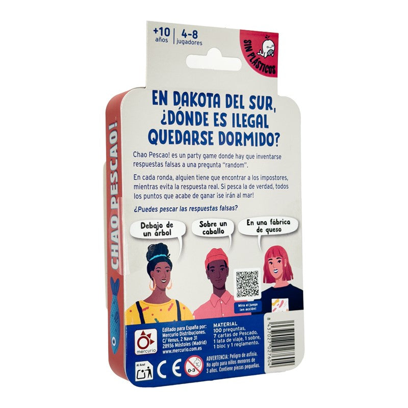 Chao Pescao Edición viaje - Party game de faroleo e intuición - 4-8 jugadores - +10 años - Mercurio (Copia)