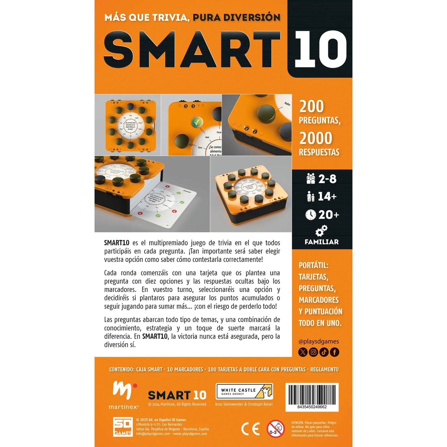 Smart 10 - Juego de mesa - SD GAMES - Desde 9 o más años