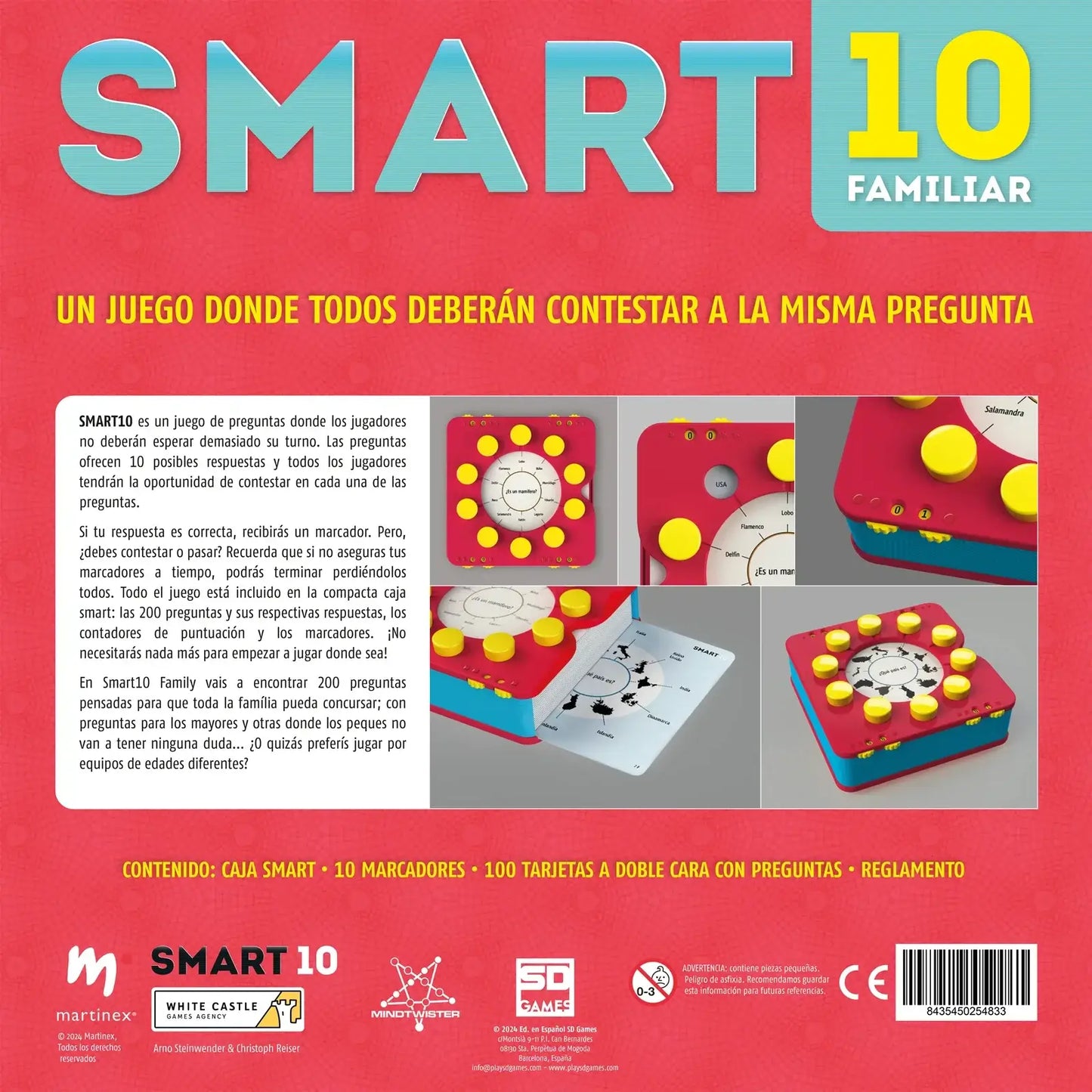 Smart 10 Familiar - Juego de mesa - SD GAMES - Desde 7 años Board Games