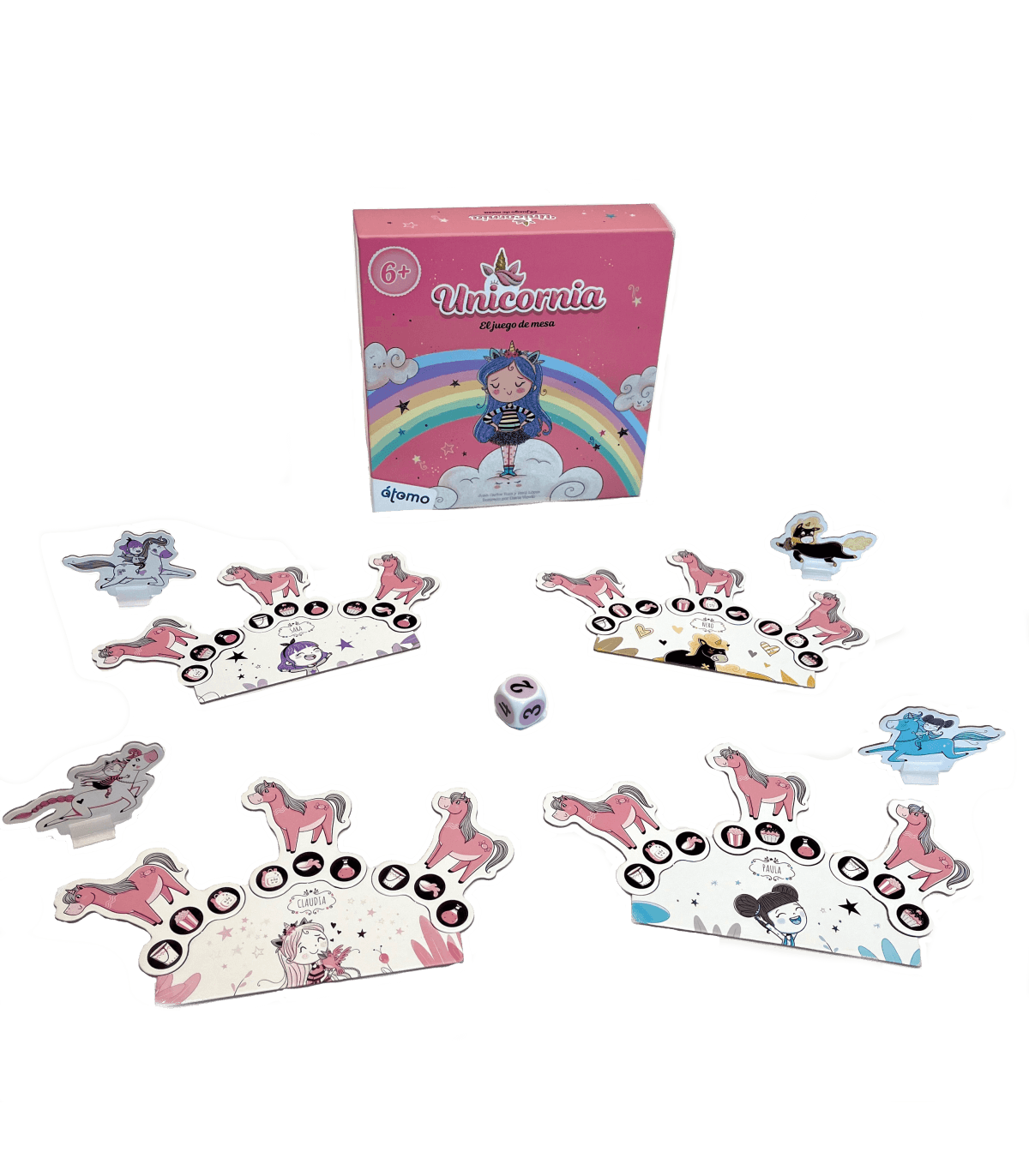 Unicornia - Juego de mesa - Atomo - Desde 5 años Board Games
