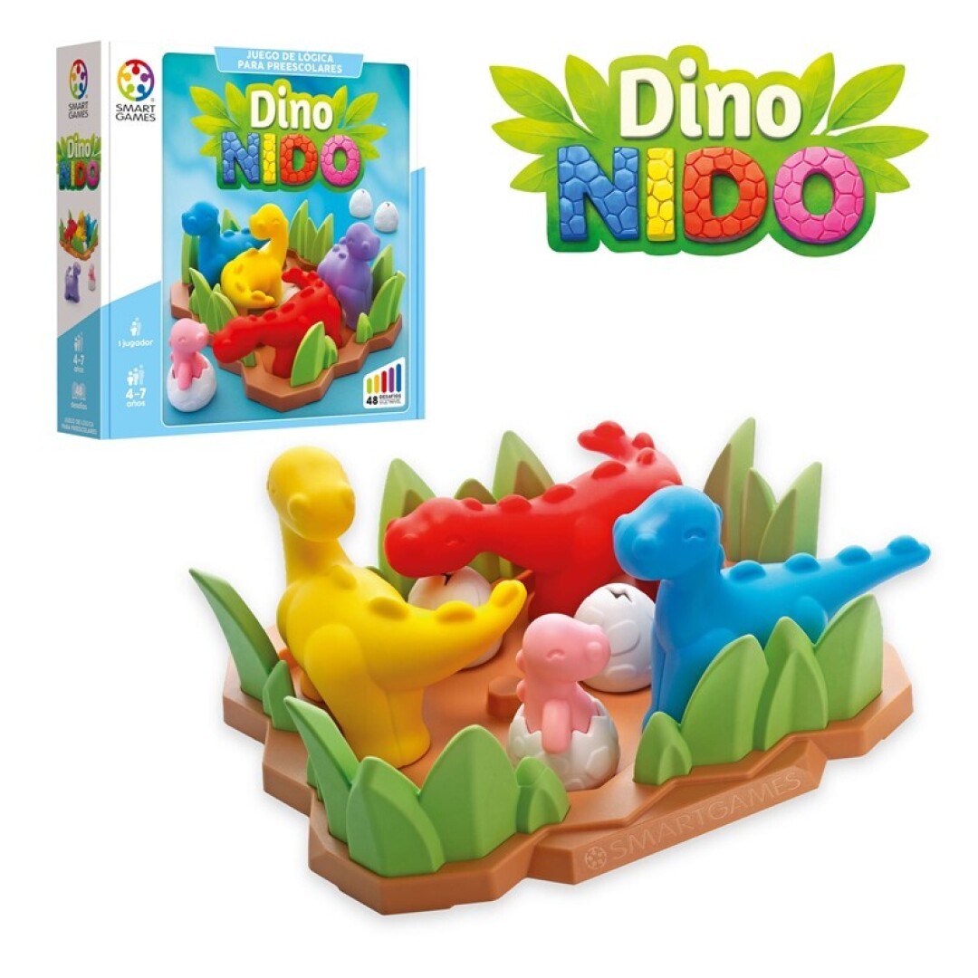 Dino Nido - Juego de mesa - SmartGames - 1 jugador - 4+ años - 10 min