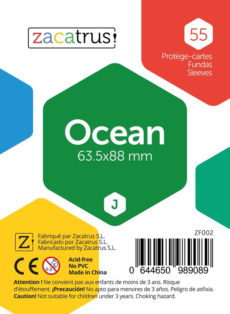 Fundas de cartas 63.5 x 88 mm 55 uds Modelo Ocean