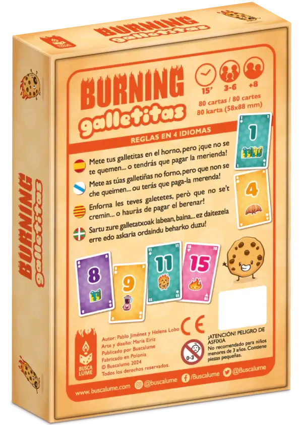 Burning Galletitas - Juego de mesa - Buscalume - Desde 8 años