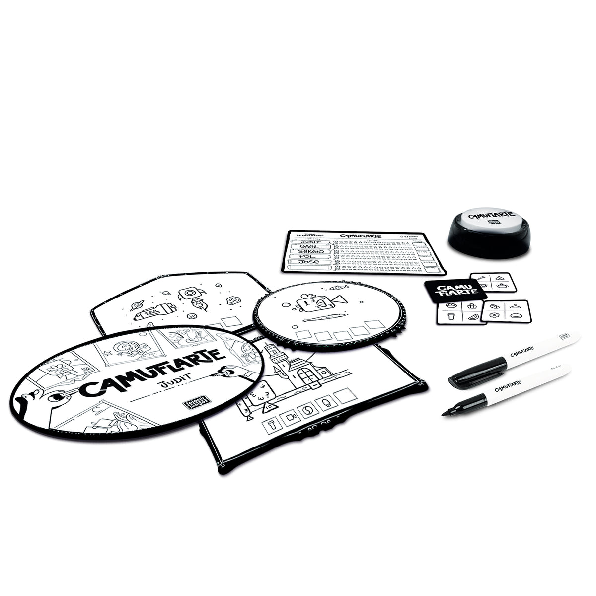 Camuflarte - Juego de mesa - FALOMIR - 3-6 jugadores - 8+ años - Menos de 30 min