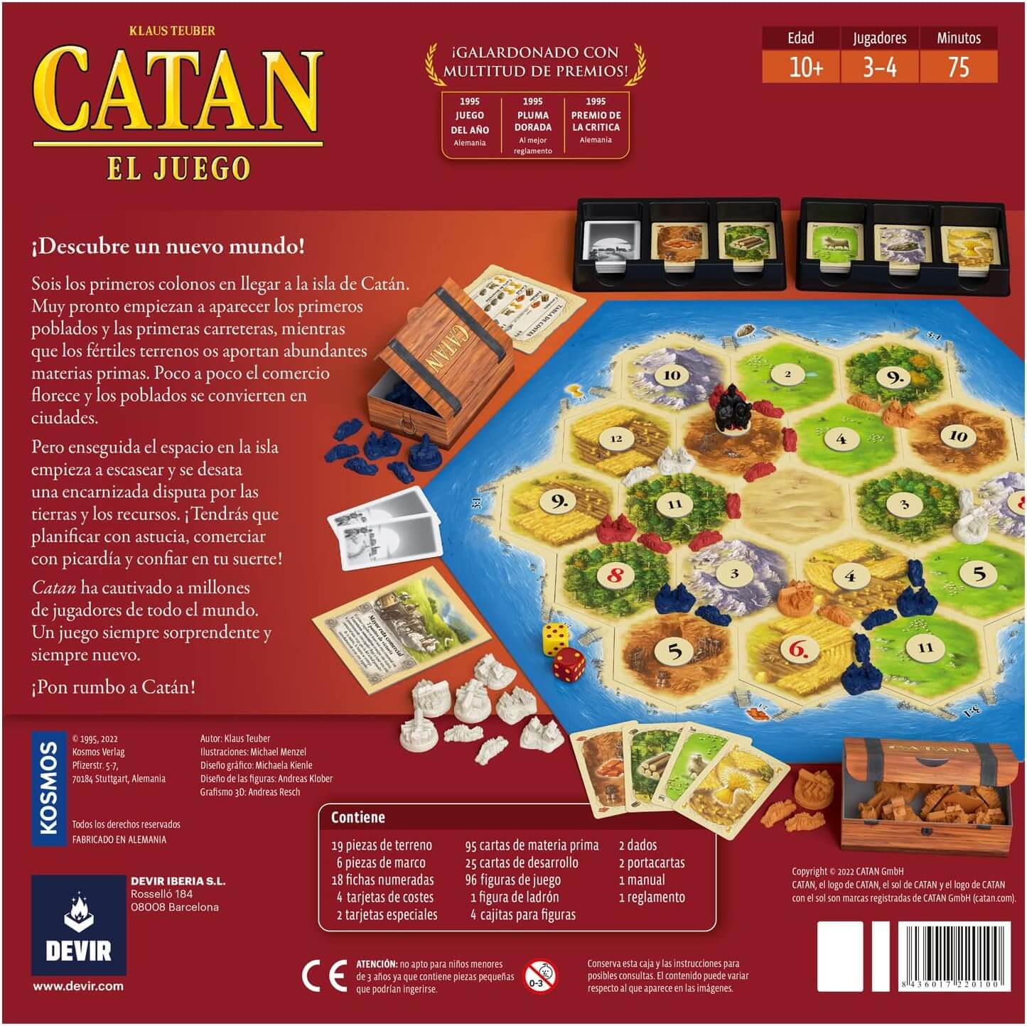 Catán El Juego - Juego de mesa - Devir - Desde 8 años