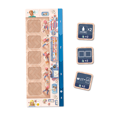 COFFEE RUSH Tartas Deliciosas - Juego de mesa - Asmodee - Desde 8 años - 2 a 4 jugadores