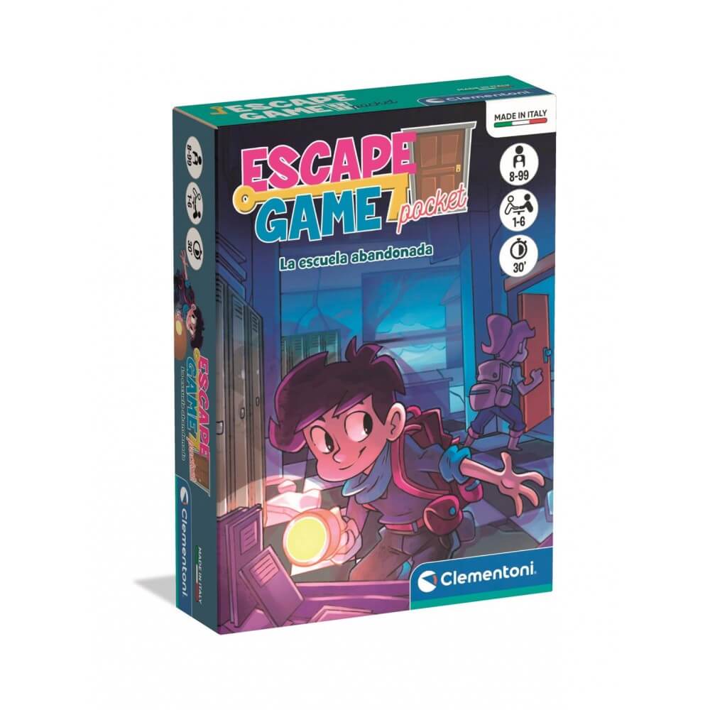 ESCAPE GAME - LA ESCUELA ABANDONADA (CASTELLANO) - Juego de mesa -Clementoni - Desde 8 años