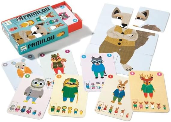 Familou – Juego cooperativo de familias de animales · 5+ · 2-4 jugadores · Djeco