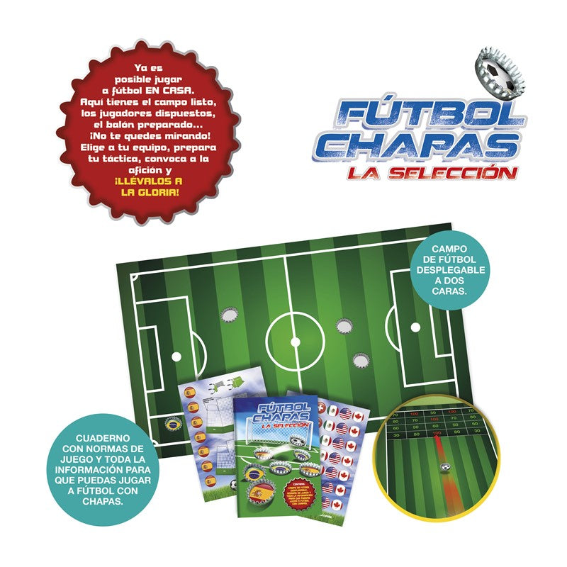 Fútbol Chapas - Juego de mesa - Imagiland - 2 jugadores - 6+ años - Duración variable