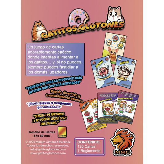 Gatitos Glotones, juego de cartas familiar y caótico, 20 minutos, desde 8 años