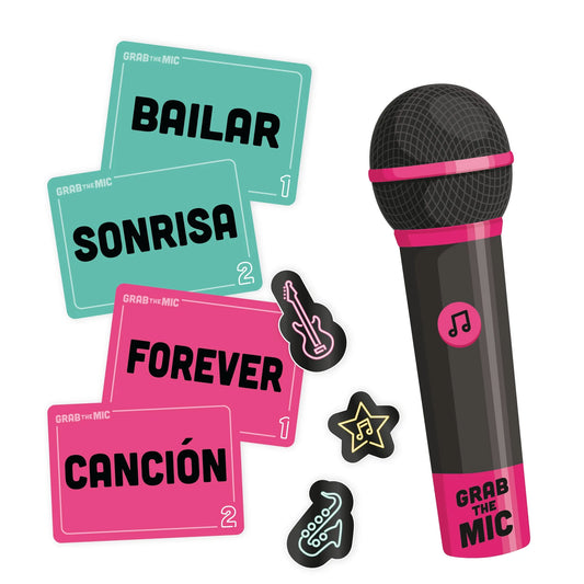 Grab the Mic - Juego de karaoke y rapidez - 2-10 jugadores - +8 años - Ludilo