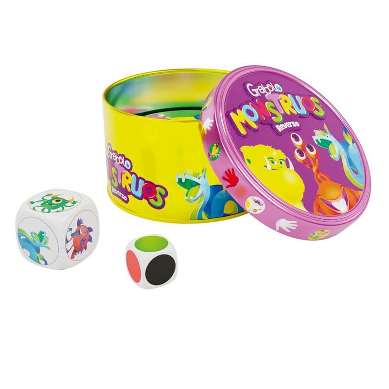 Grabolo Monstruos Reverso - Juego de mesa de atención y rapidez - Ludilo - Desde 3 años