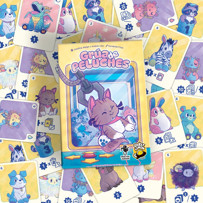 Grúa de Peluches - Juego de mesa - Rocket Lemon - 8+ años - 2 a 4 jugadores