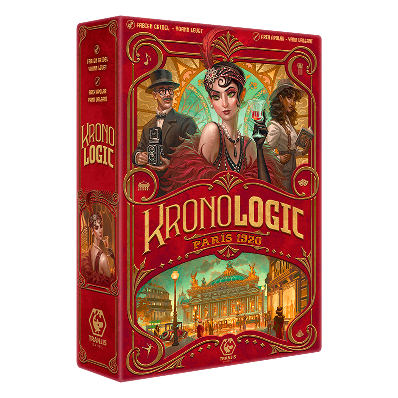 Kronologic: París 1920 - Juego de mesa lógica y deducción - Tranjis - Desde 10 años - De 1 a 4 jugadores