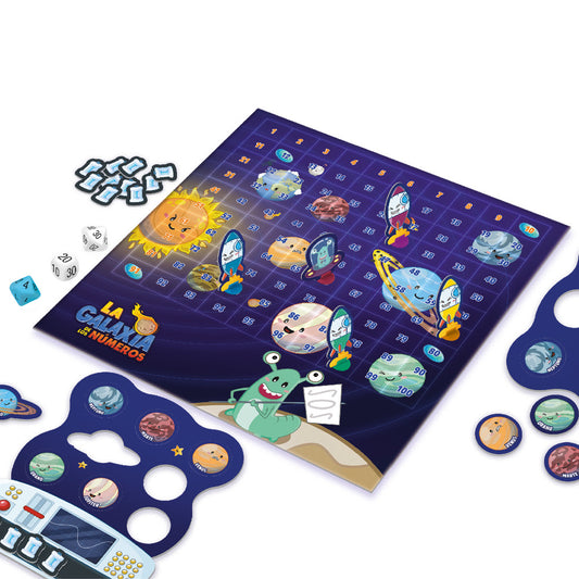 La Galaxia de los Números – Atomo Games - Juego con sumas, restas y multiplicaciones - 5+ años · 2-4 jugadores